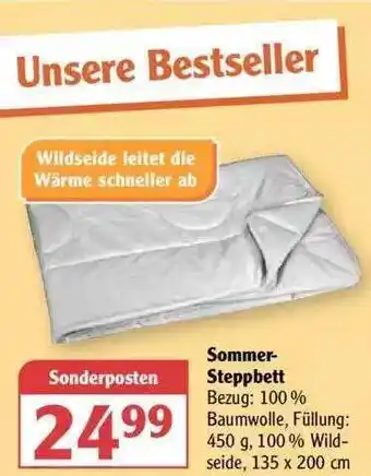 Globus Sommer-steppbett Angebot