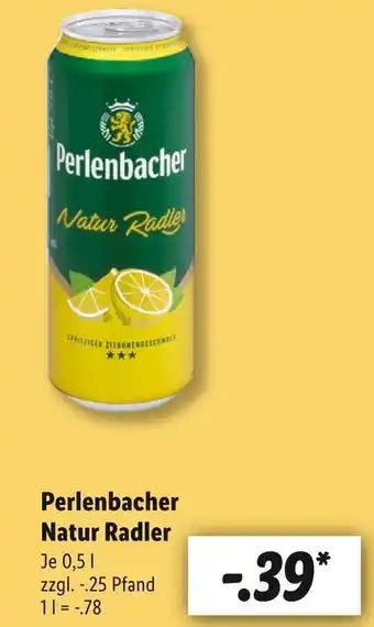 Lidl Perlenbacher natur radler Angebot