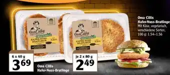 Globus Oma Cillis Hafer Nuss Bratlinge Angebot