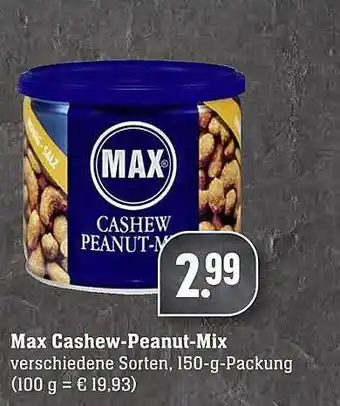 Scheck-in-Center Max Cashew-peanut-mix Angebot