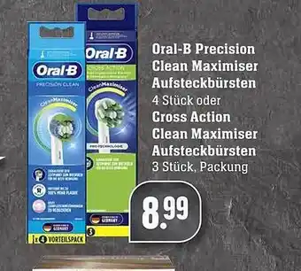 Scheck-in-Center Oral-b Precision Clean Maximiser Aufsteckbürsten Oder Cross Action Clean Maximiser Angebot