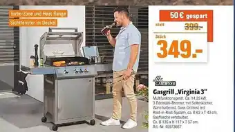 Werkers Welt Mr. Gardener Gasgrill „virginia 3“ Angebot