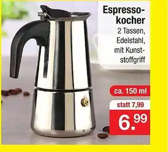 Zimmermann Espresso Kocher Angebot