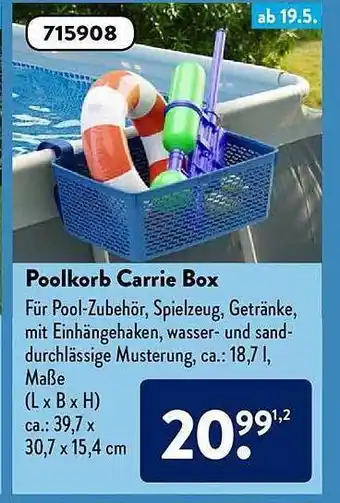 Aldi Süd Poolkorb Carrie Box Angebot