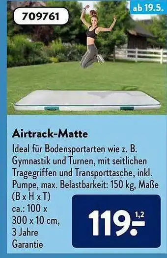 Aldi Süd Airtrack-matte Angebot