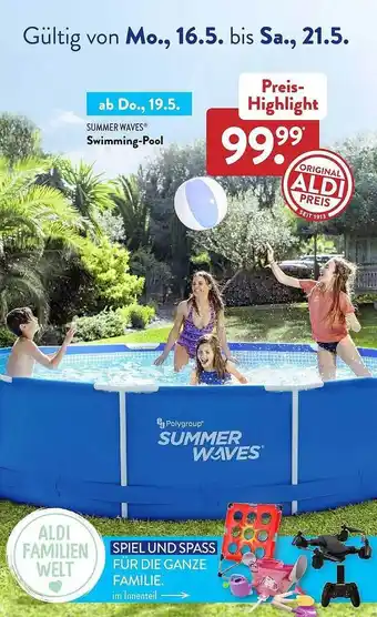 Aldi Süd Summer Waves Swimming-pool Angebot