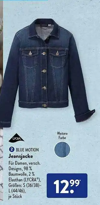 Aldi Süd Blue Motion Jeansjacke Angebot