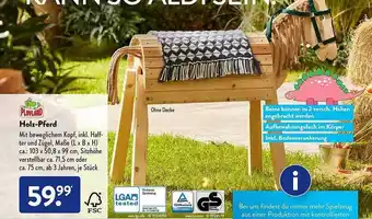 Aldi Süd Playland Holz-pferd Angebot