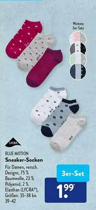 Aldi Süd Bluemotion Sneaker-socken Angebot