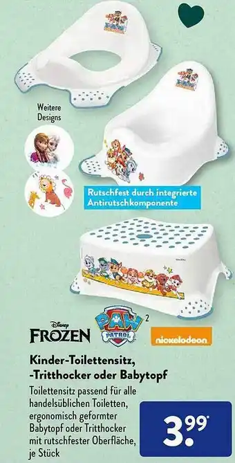 Aldi Süd Frozen Kinder-toilettensitz -tritthocket Oder Babytopf Angebot