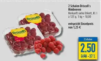 diska 2 Schalen Driscoll's Himbeeren Driscoll's Angebot