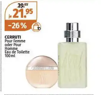 Müller Cerruti Pour Femme Oder Pour Homme Angebot