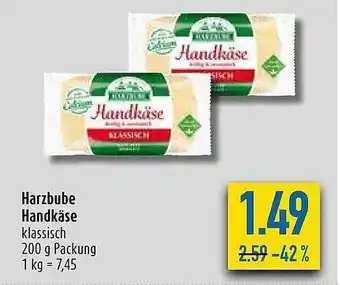 diska Harzbube Handkäse Angebot