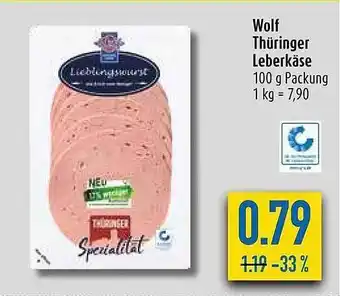 diska Wolf Thüringer Leberkäse Angebot