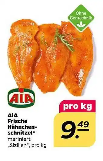 NETTO Aia Frische Hähnchen Schnitzel Angebot