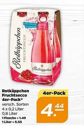 NETTO Rotkäppchen Fruchtsecco 4er-pack Angebot