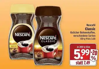 Wasgau Nescafé Classic Angebot