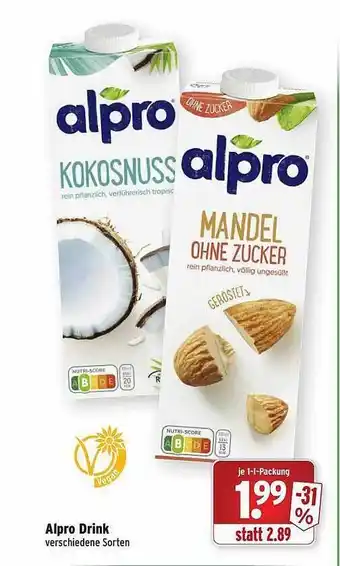 Wasgau Alpro Drink Angebot