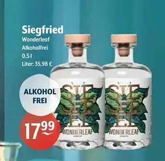 Getränke Hoffmann Siegfried Wonderleaf Alkoholfrei Angebot