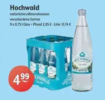 Getränke Hoffmann Hochwald Natürliches Mineralwasser Angebot