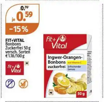 Müller Fit & Vital Bonbons Zuckerfrei Angebot