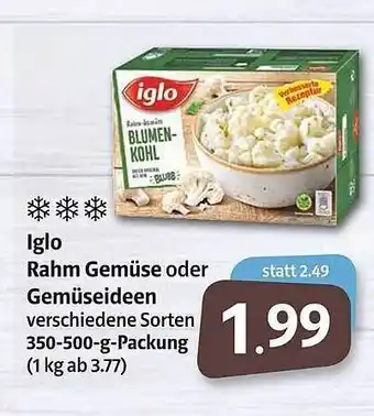 Markant Iglo Rahm Gemüse Oder Gemüseideen Angebot