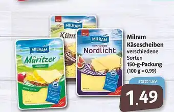 Markant Milram Käsescheiben  150 g Angebot