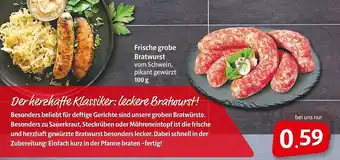 Markant Frische Grobe Bratwurst 100 g Angebot