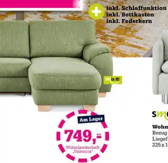 Höffner Wohnlandschaft ,,Valencia" Angebot