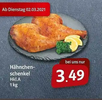 Markant Hähnchenschenkel 1 kg Angebot