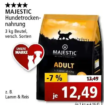 Zoo & Co Majestic Hundetrockennahrung 3kg Beutel Angebot