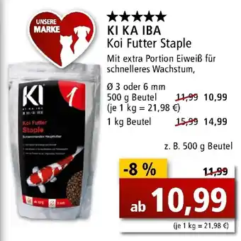 Zoo & Co KI KA IBA Koi Futter Staple Angebot