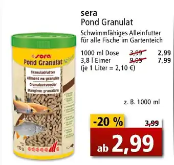 Zoo & Co sera Pond Granulat 1000ml Angebot