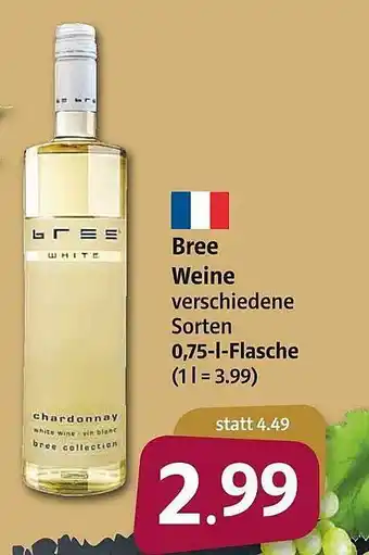 Markant Bree Weine 0,75 L Angebot