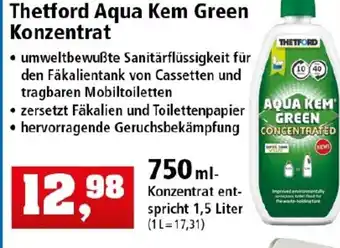 Thomas Philipps Thetford Aqua Kem Green Konzentrat 750ml Angebot