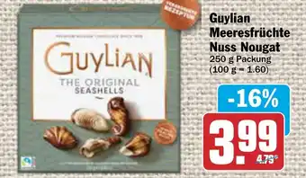 AEZ Guylian Meeresfrüchte Nuss Nougat 250 g Packung Angebot