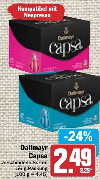 AEZ Dallmayr Capsa 56g Packung Angebot