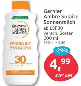 Budni Garnier Ambre Solaire Sonnenmilch LSF30, 200 ml Angebot