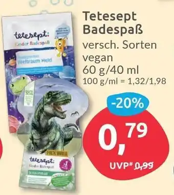 Budni Tetesept Badespaß 60 g/40 ml Angebot