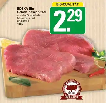 WEZ Edeka Bio Schweineschnitzel 100g Angebot