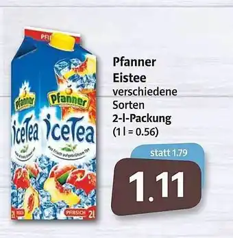 Markant Pfanner Eistee 2 L Angebot