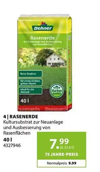 Dehner Rasenerde Angebot