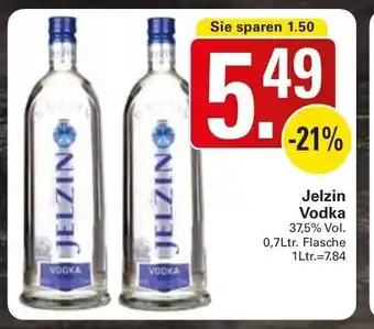 WEZ Jelzin Vodka 0,7Ltr. Flasche Angebot