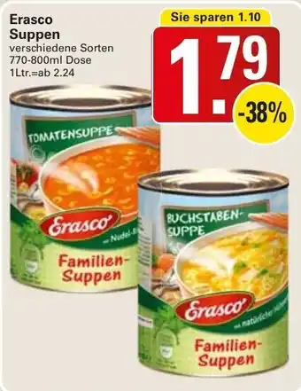 WEZ Erasco Suppen 770-800ml Dose Angebot