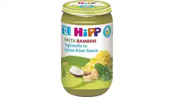 Müller Hipp menüs 250g: pasta bambini - tagliatelle in spinat-käse-sauce, ab 12. monat Angebot