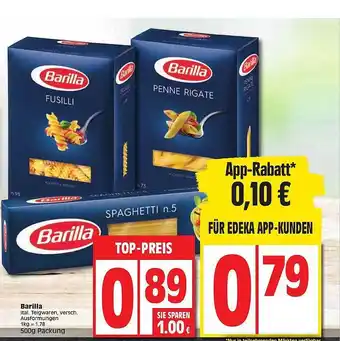 Edeka Barilla Angebot