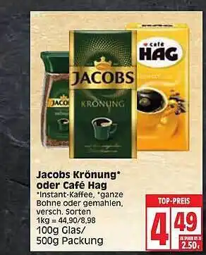 Edeka Jacobs Krönung Oder Café Hag Angebot