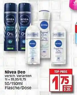 Edeka Nivea Deo Angebot