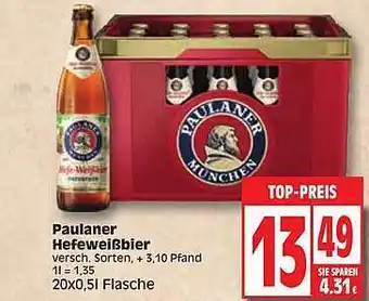 Edeka Paulaner Hefeweißbier Angebot