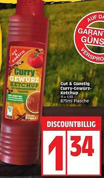 Edeka Gut & Günstig Curry-gewürz Ketchup Angebot